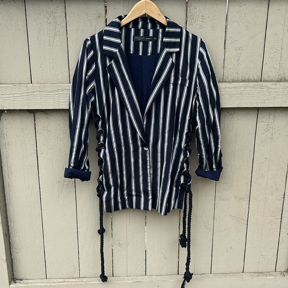 House of Harlow 1960 x Revolve Jacket Beetlejuice Lycdia Mod one Flaw - Picture 1 of 9